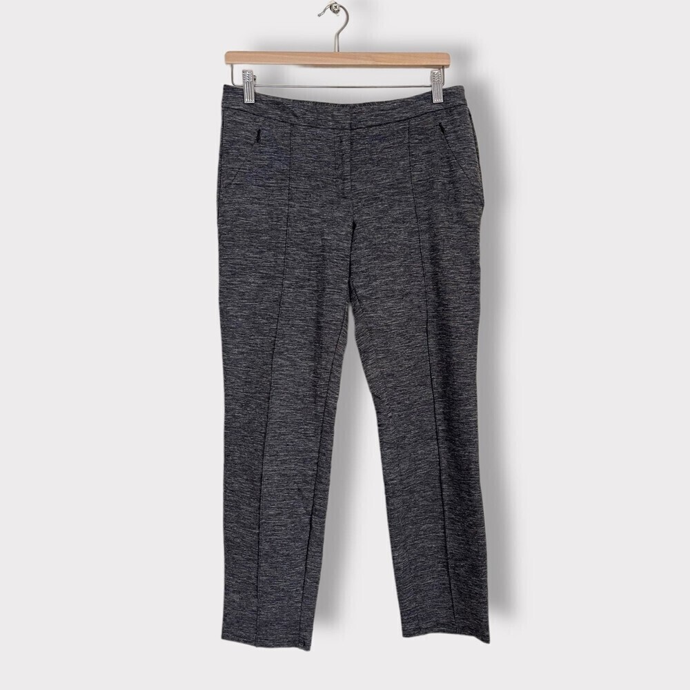 Anthropologie Grey Stretchy Cartonnier Dress Pants Cropped Size 8 - Picture 1 of 8